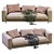 Modern Flexform Campiello Sofa 3D model small image 3