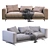 Modern Flexform Campiello Sofa 3D model small image 4