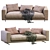 Modern Flexform Campiello Sofa 3D model small image 5