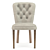 Vintage Carved Chair with Upholstered Seat 3D model small image 2