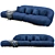 Grilli Space Sofa: Stylish, Versatile, and Luxurious 3D model small image 1