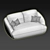 Alpine Cotton Bench: Cozy Comfort in Melange 3D model small image 8
