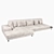 Feza: Stylish and Luxurious Corner Sofa 3D model small image 2