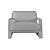 Luxurious RH TROPEA Lounge Chair 3D model small image 5
