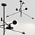 Modern Black FLICK Pendant Lamp 3D model small image 2