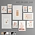 Versatile Art Frame Collection: 11 Frames in 6 Materials 3D model small image 1