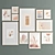 Versatile Art Frame Collection: 11 Frames in 6 Materials 3D model small image 3