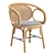 Sleek Rattan Dining Chair 3D model small image 2