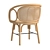 Sleek Rattan Dining Chair 3D model small image 3