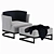 Elegant CERVINO Armchair: Marcel Wolterinck Design 3D model small image 1