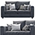 Finnala 2 Seat Sofa: Stylish & Functional 3D model small image 2