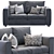 Finnala 2 Seat Sofa: Stylish & Functional 3D model small image 3