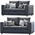 Finnala 2 Seat Sofa: Stylish & Functional 3D model small image 4