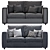 Finnala 2 Seat Sofa: Stylish & Functional 3D model small image 5