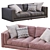 Flexform LUCIEN 2013 Sofa: Stylish & Versatile 3D model small image 3
