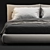 Sleek Poliform Dream Bed 3D model small image 6