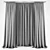 Polyester Curtains: 107288 Polys, 108781 Verts 3D model small image 1