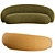 Modern Tacchini Julep 3-Seater Sofa 3D model small image 7
