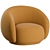 Elegant Julep Armchair: Tacchini's Perfect Blend of Style and Comfort 3D model small image 7