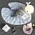 Nursery Decor Set: Leaf Rug, Stingray Pillow, Moby Floor Lamp 3D model small image 11