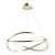 Elegant Odeon LESLA Chandelier 3D model small image 1