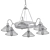 Industrial Conical Mesh Chandelier 3D model small image 2