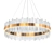 Luxurious Gold Halo Chandelier 3D model small image 1