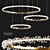 Elegant Halo Crystal Chandelier 3D model small image 1