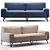  sleek modern sofa 3D model small image 2