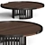 Elegance Meets Functionality: Wood Tailors Club Coffee Table 3D model small image 1