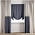 Modern Polygonal Curtain Model 3D model small image 1