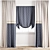 Modern Polygonal Curtain Model 3D model small image 7