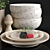 Elegant Dining: Modern Dish Set 3D model small image 3