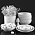 Elegant Dining: Modern Dish Set 3D model small image 4