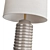 Sleek Ribbed Cylinder Lamp 3D model small image 2