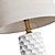Sesia White Honeycomb Table Lamp | Modern Lighting 3D model small image 2