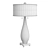 Modern White Glass Table Lamp 3D model small image 3