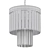 Clear Glass Pendant Lamp: Odeon Sophistication 3D model small image 2