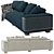 Icon Lite Sofa: Elegant Geometric Design 3D model small image 2