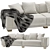 Icon Lite Sofa: Elegant Geometric Design 3D model small image 4