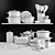 Sleek Kitchen Essentials Set 3D model small image 6