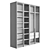 Designer Illuminated Wardrobe 3D model small image 5