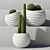 52-Piece Concrete Vase Indoor Plant Collection 3D model small image 2