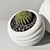 52-Piece Concrete Vase Indoor Plant Collection 3D model small image 3