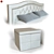 Verona Bed with TM500 Nightstands 3D model small image 4