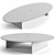 Elegant Marble Coffee Table Set 3D model small image 3