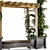 Lush Outdoor Plants on Pergola 3D model small image 3