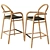 La Forma Sheryl Semi-Bar Stool 3D model small image 2