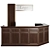 Modern Reception Desk 3D model small image 2