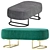 Modern Velvet Bench - Stylish and Comfortable 3D model small image 2